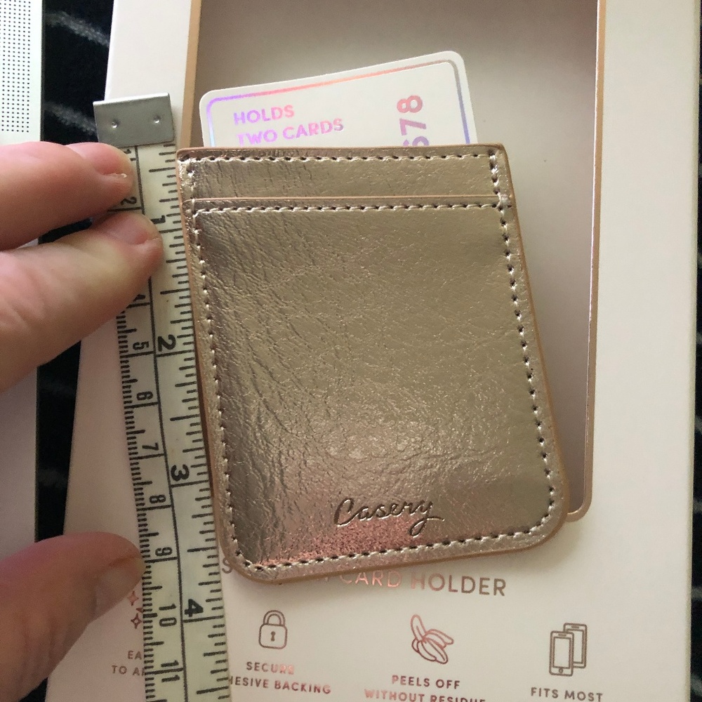 CASERY ROSE GOLD COLOR PHONE POCKET NEW - Picture 4 of 7